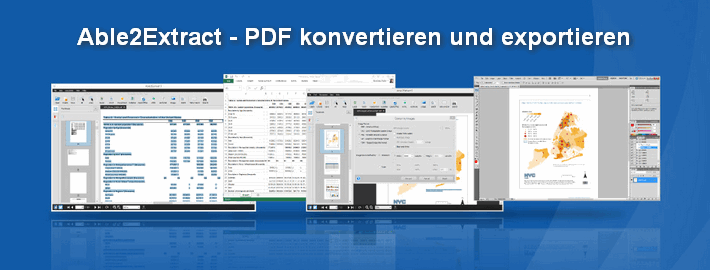 Able2Extract PDF konvertieren und exportieren