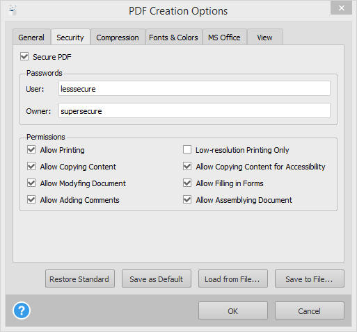 PDF Security - PDF mit Passwort sichern