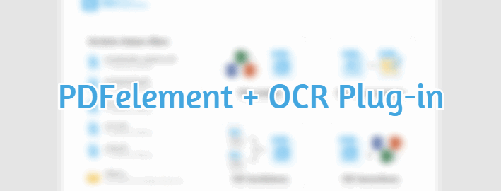 PDFelement + OCR