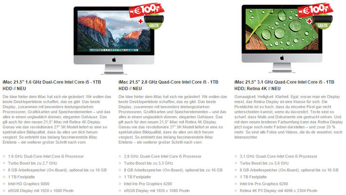 100 Euro Rabatt auf Mac und Macbook