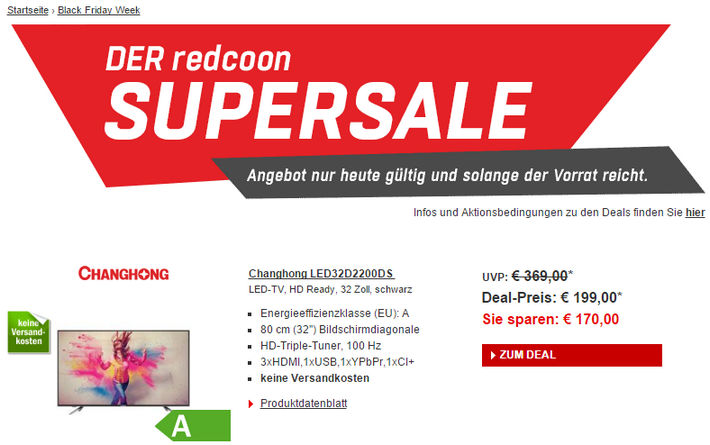 Cyber Monday bei Redcoon