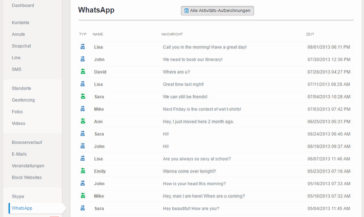 whatsapp mit mSpy überwachen